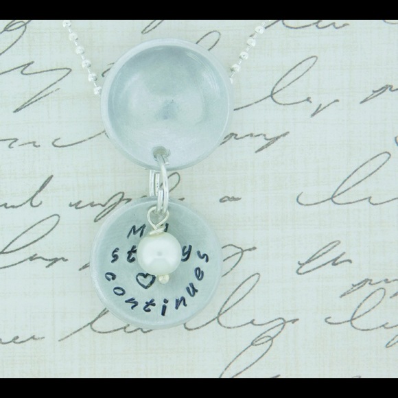 Semicolon Inspirational Locket Dome Pendant - Picture 3 of 5